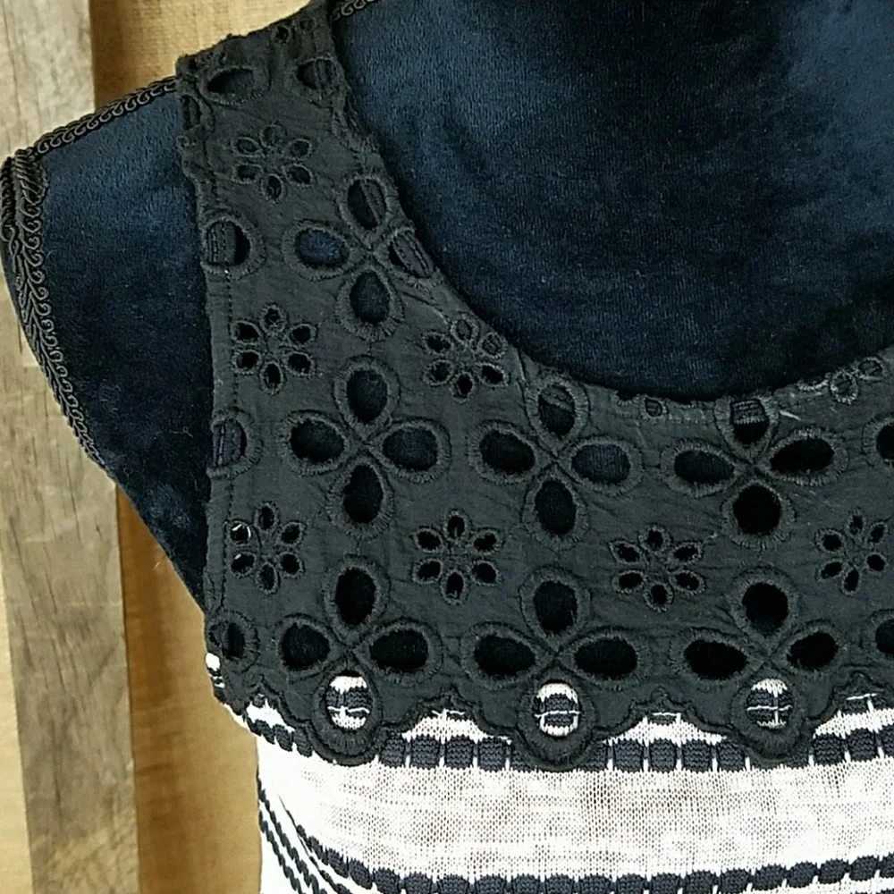 Free‎ People women's S/P knit tank top lace peplum
